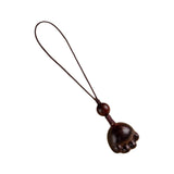 Maxbell Wood Phone Chain Birthday Gift Stylish Key Chain Decoration Hanging Ornament Cat Claw Shaped