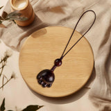 Maxbell Wood Phone Chain Birthday Gift Stylish Key Chain Decoration Hanging Ornament Cat Claw Shaped