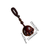 Maxbell Wood Key Chain Portable Housewarming Gift Minimalism Versatile Keyring Charm Cat Claw Shaped