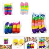 Maxbell Fillable Easter Eggs Toys Colorful Bright Party Favors for Office Home Event 12pcs Mixed Color