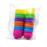 Maxbell Fillable Easter Eggs Toys Colorful Bright Party Favors for Office Home Event 12pcs Mixed Color