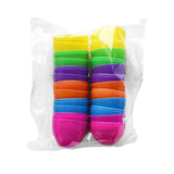 Maxbell Fillable Easter Eggs Toys Colorful Bright Party Favors for Office Home Event 12pcs Mixed Color