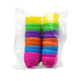Maxbell Fillable Easter Eggs Toys Colorful Bright Party Favors for Office Home Event 12pcs Mixed Color
