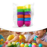 Maxbell Fillable Easter Eggs Toys Colorful Bright Party Favors for Office Home Event 12pcs Mixed Color