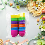 Maxbell Fillable Easter Eggs Toys Colorful Bright Party Favors for Office Home Event 12pcs Mixed Color