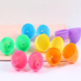 Maxbell Fillable Easter Eggs Toys Colorful Bright Party Favors for Office Home Event 12pcs Light Color