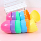 Maxbell Fillable Easter Eggs Toys Colorful Bright Party Favors for Office Home Event 12pcs Light Color