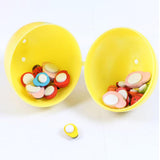 Maxbell Fillable Easter Eggs Toys Colorful Bright Party Favors for Office Home Event 12pcs Light Color