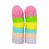 Maxbell Fillable Easter Eggs Toys Colorful Bright Party Favors for Office Home Event 12pcs Light Color