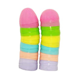 Maxbell Fillable Easter Eggs Toys Colorful Bright Party Favors for Office Home Event 12pcs Light Color