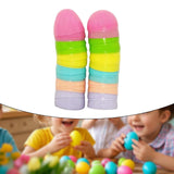 Maxbell Fillable Easter Eggs Toys Colorful Bright Party Favors for Office Home Event 12pcs Light Color