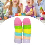 Maxbell Fillable Easter Eggs Toys Colorful Bright Party Favors for Office Home Event 12pcs Light Color