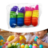 Maxbell Fillable Easter Eggs Toys Colorful Bright Party Favors for Office Home Event 24pcs
