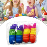 Maxbell Fillable Easter Eggs Toys Colorful Bright Party Favors for Office Home Event 24pcs