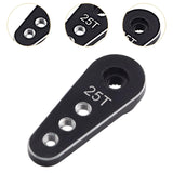 Maxbell 25T Metal Servo Arm 1:10 Metal Servo Arm Part for 995 RC Car Parts 996R Black