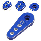 Maxbell 25T Metal Servo Arm 1:10 Metal Servo Arm Part for 995 RC Car Parts 996R Blue