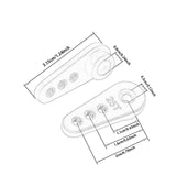 Maxbell 25T Metal Servo Arm 1:10 Metal Servo Arm Part for 995 RC Car Parts 996R Blue