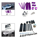 Maxbell 1/10 RC Magnetic Invisible Body Post Mount Kit Sturdy Aluminum Alloy for 417 Purple