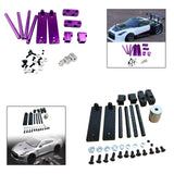 Maxbell 1/10 RC Magnetic Invisible Body Post Mount Kit Sturdy Aluminum Alloy for 417 Purple