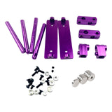 Maxbell 1/10 RC Magnetic Invisible Body Post Mount Kit Sturdy Aluminum Alloy for 417 Purple