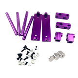 Maxbell 1/10 RC Magnetic Invisible Body Post Mount Kit Sturdy Aluminum Alloy for 417 Purple