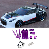 Maxbell 1/10 RC Magnetic Invisible Body Post Mount Kit Sturdy Aluminum Alloy for 417 Purple