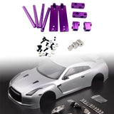 Maxbell 1/10 RC Magnetic Invisible Body Post Mount Kit Sturdy Aluminum Alloy for 417 Purple