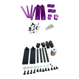 Maxbell 1/10 RC Magnetic Invisible Body Post Mount Kit Sturdy Aluminum Alloy for 417 Purple