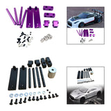 Maxbell 1/10 RC Magnetic Invisible Body Post Mount Kit Sturdy Aluminum Alloy for 417 Purple