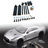 Maxbell 1/10 RC Magnetic Invisible Body Post Mount Kit Sturdy Aluminum Alloy for 417 Black
