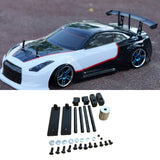 Maxbell 1/10 RC Magnetic Invisible Body Post Mount Kit Sturdy Aluminum Alloy for 417 Black