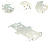 Maxbell Metal Smart Car Chassis Replacement Robot Car Accessories Lightweight Sturdy No motor hole 4WD