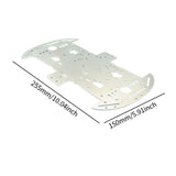 Maxbell Metal Smart Car Chassis Replacement Robot Car Accessories Lightweight Sturdy No motor hole 4WD