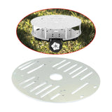 Maxbell Metal Smart Car Chassis Replacement Robot Car Accessories Lightweight Sturdy Round 2WD