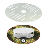 Maxbell Metal Smart Car Chassis Replacement Robot Car Accessories Lightweight Sturdy Round 2WD