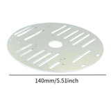 Maxbell Metal Smart Car Chassis Replacement Robot Car Accessories Lightweight Sturdy Round 2WD