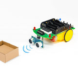 Maxbell Ultrasonic Ranging Obstacle Avoidance Car Handcraft for Classroom Boys Girls