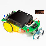 Maxbell Ultrasonic Ranging Obstacle Avoidance Car Handcraft for Classroom Boys Girls