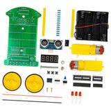 Maxbell Ultrasonic Ranging Obstacle Avoidance Car Handcraft for Classroom Boys Girls