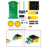 Maxbell Ultrasonic Ranging Obstacle Avoidance Car Handcraft for Classroom Boys Girls