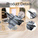 Maxbell 1/72 Rafale B Fighter Model Simulation with Display Stand for Home Shelf Bar gray