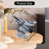 Maxbell 1/72 Rafale B Fighter Model Simulation with Display Stand for Home Shelf Bar gray