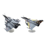 Maxbell 1/72 Rafale B Fighter Model Simulation with Display Stand for Home Shelf Bar gray