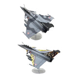 Maxbell 1/72 Rafale B Fighter Model Simulation with Display Stand for Home Shelf Bar gray