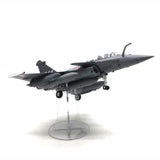 Maxbell 1/72 Rafale B Fighter Model Simulation with Display Stand for Home Shelf Bar gray