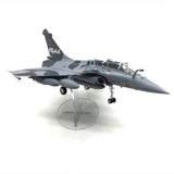Maxbell 1/72 Rafale B Fighter Model Simulation with Display Stand for Home Shelf Bar gray