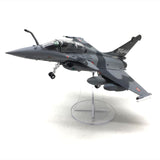 Maxbell 1/72 Rafale B Fighter Model Simulation with Display Stand for Home Shelf Bar gray