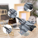Maxbell 1/72 Rafale B Fighter Model Simulation with Display Stand for Home Shelf Bar gray
