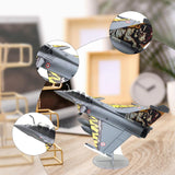 Maxbell 1/72 Rafale B Fighter Model Simulation with Display Stand for Home Shelf Bar tiger