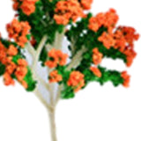 Maxbell 10 Pieces Miniature Trees Train Scenery DIY Crafts Railroad Artificial Trees 5.8cmx4.2cm